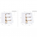 Polly 3 Drawer Nightstand White Finish Wood (Set of 2)