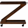 Marlon Rolling Bar Cart in Brown Finish Wood & Tempered Glass