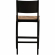 Cadence Bar Stool in Black Wood & Natural Rope (Set of 2)