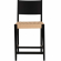 Cadence Counter Stool in Black Wood & Natural Rope (Set of 2)