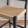 Cadence Counter Stool in Black Wood & Natural Rope (Set of 2)