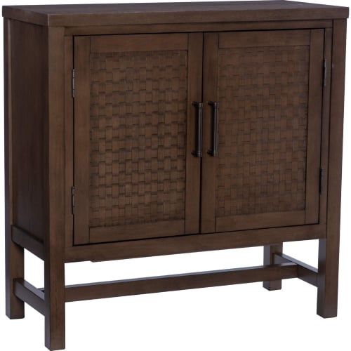 Malcolm 2 Door Accent Cabinet in Brown Wood