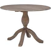 Torino 42" Drop Leaf Dining Table in Antique Rustic Wood