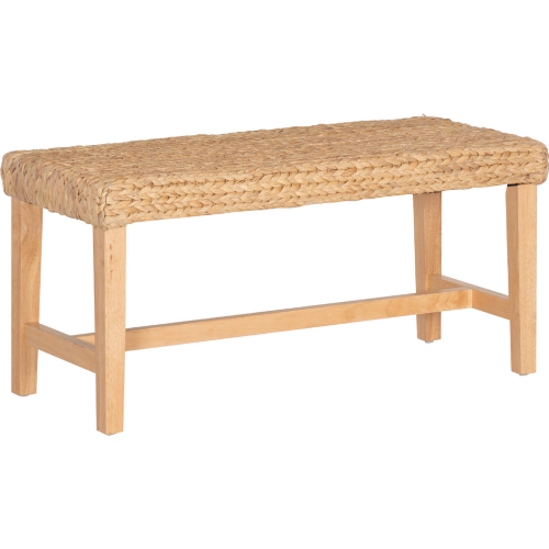 Haysom Bench in Wood & Hyacinth