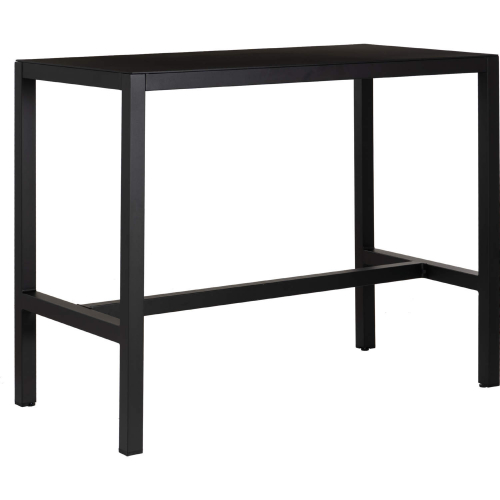 Holland Outdoor 54" Tavern Bar Table in Black Aluminum