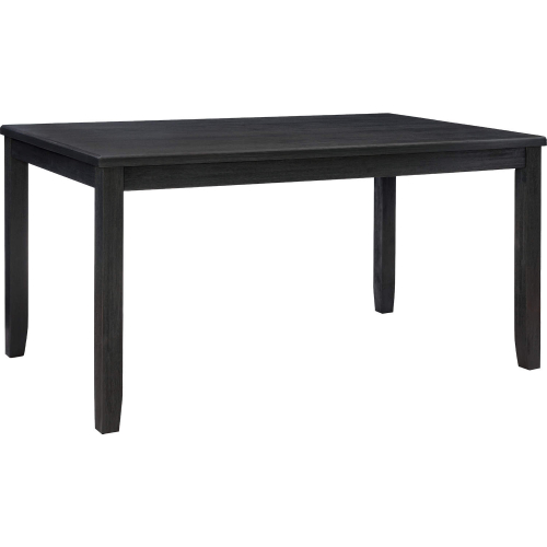 Jorissen 60" Dining Table in Dark Charcoal Black Wash Wood