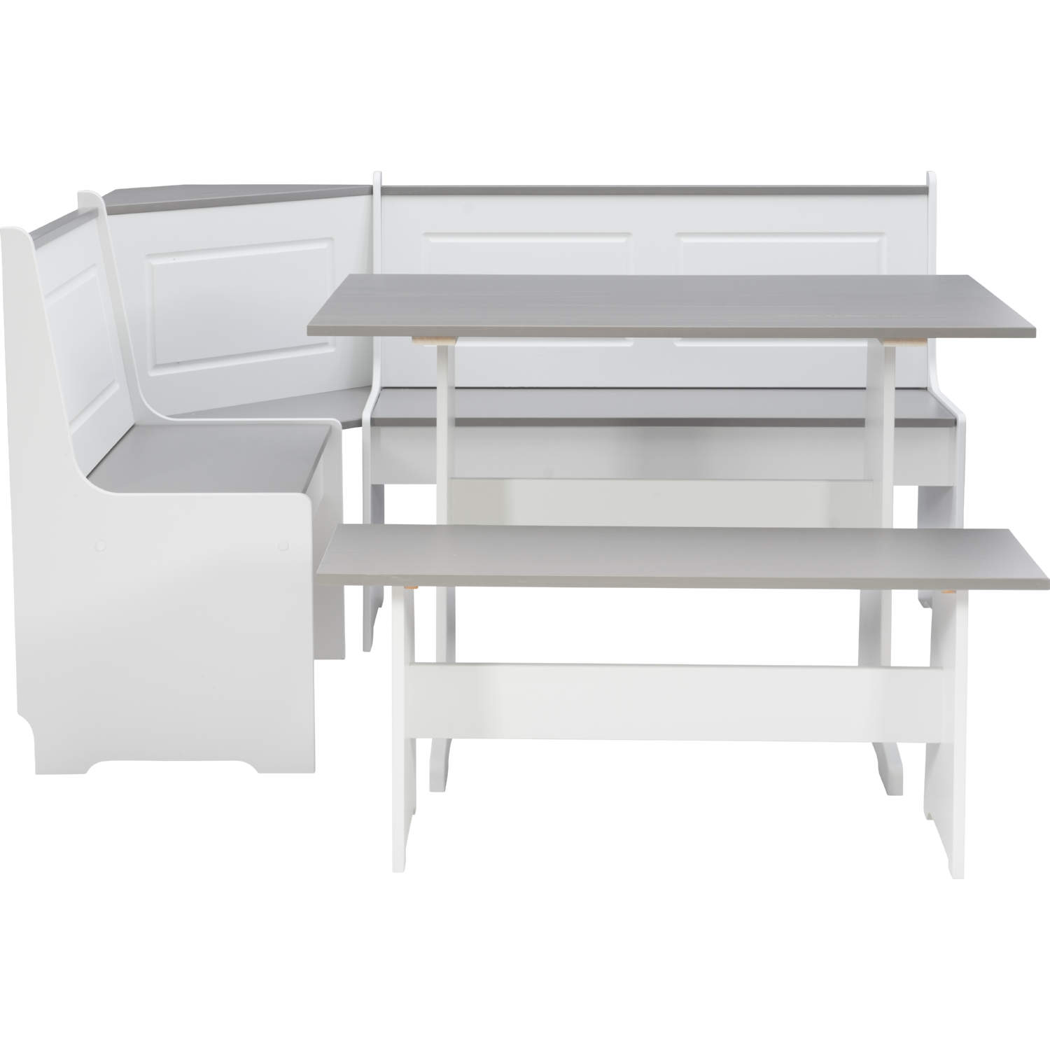  Linon Ardmore Kitchen Nook Set, White : Patio, Lawn & Garden