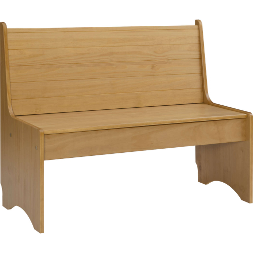 Linson 42" Dining Nook Bench in Honey Brown Finish Wood