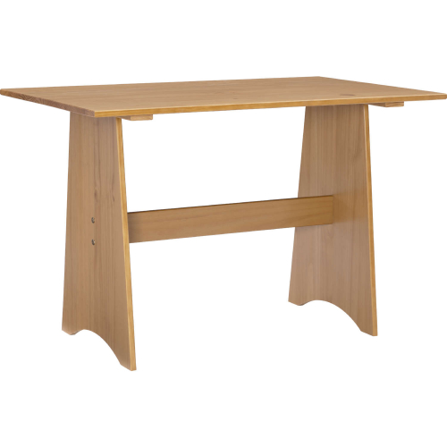 Linson 47" Dining Nook Table in Honey Brown Finish Wood