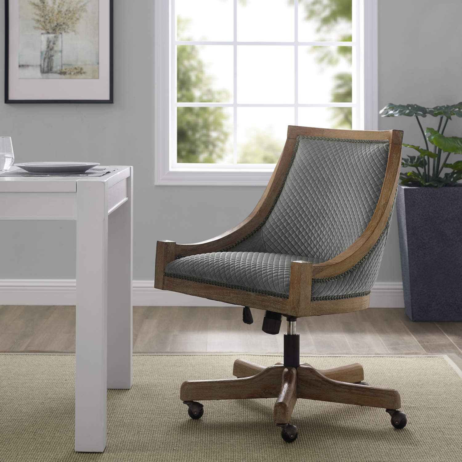 Linon mimi 2025 quilted office chair