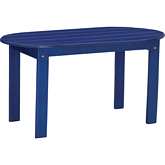 Adirondack Outdoor Coffee Table in Blue Finish Wood