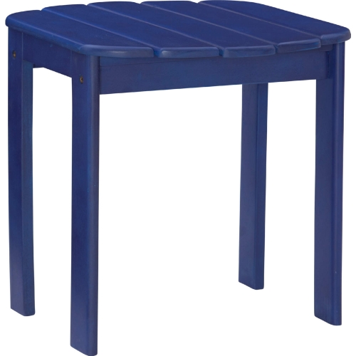 Adirondack Outdoor End Table in Blue Finish Wood