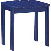 Adirondack Outdoor End Table in Blue Finish Wood