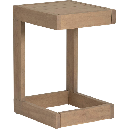 Summerlyn Outdoor C Side Table in Natural Finish Wood