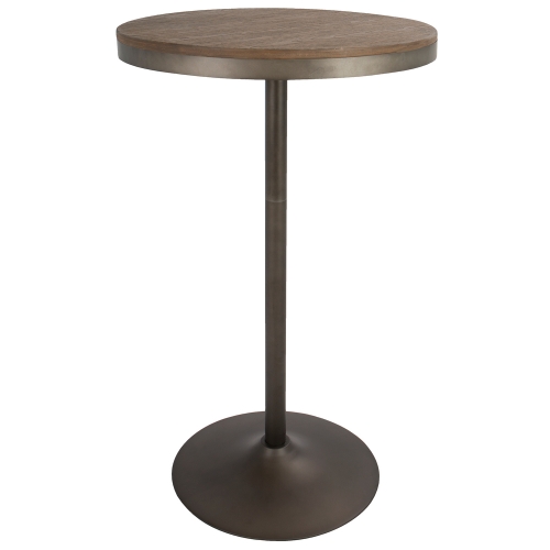 Dakota Adjustable Bar Dinette Table in Brown Bamboo