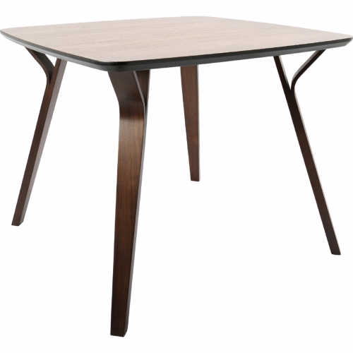 Folia 38" Dining Table in Walnut w/ Tapered Legs