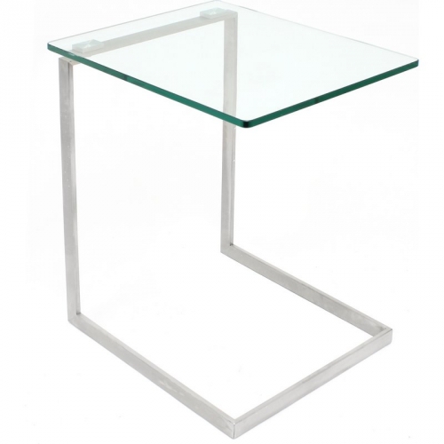 Zenn Glass End Table in Glass