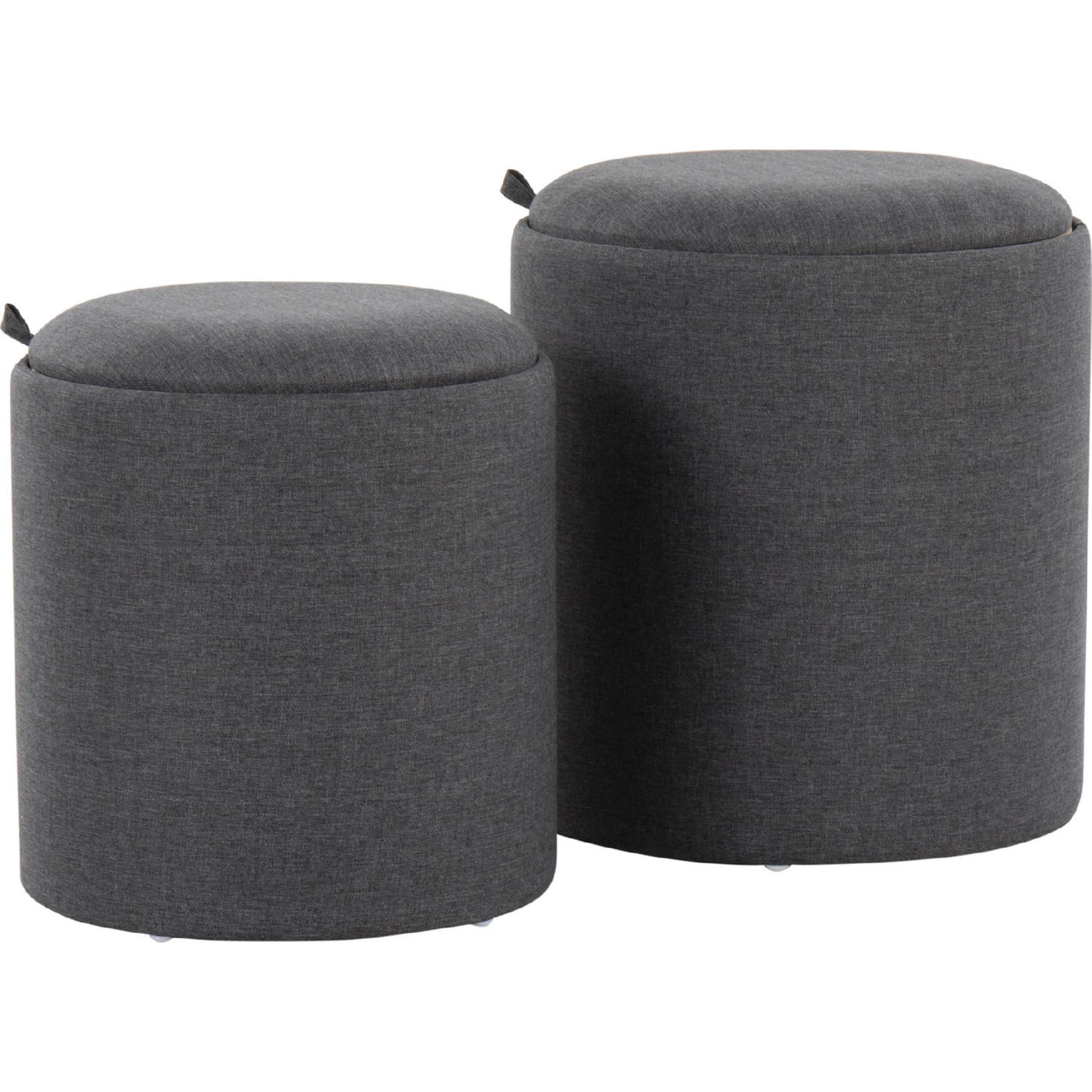 Nest Large Charcoal Pouf