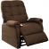 Popstitch Layflat Lift Recliner in Java Brown Fabric