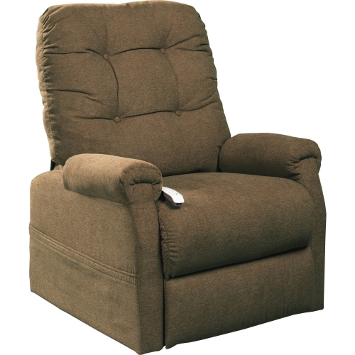 Popstitch Layflat Lift Recliner in Tumbleweed Fabric