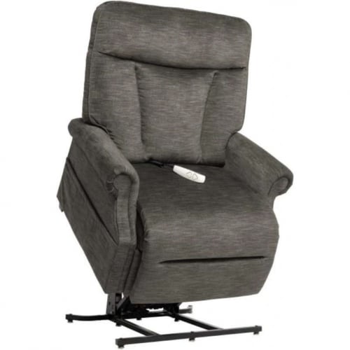 Darby Layflat Lift Recliner in Pewter Micro Denier Polyester