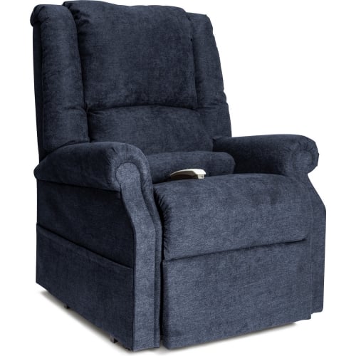 Felix Layflat Lift Recliner in Navy Blue Fabric