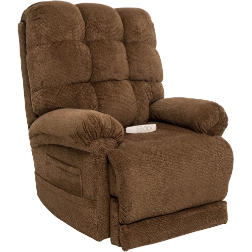 Angus Layflat Lift Recliner with Heat & Massage in Nutmeg Fabric