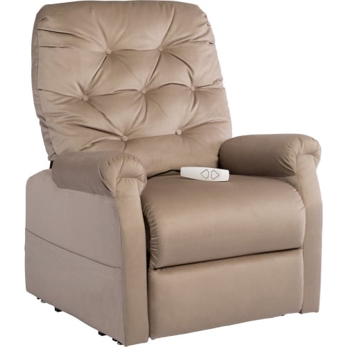 Otto Layflat Lift Recliner in Camel Fabric