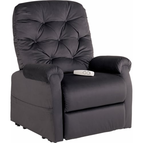 Otto Layflat Lift Recliner in Charcoal Grey Fabric