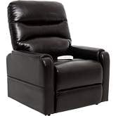 Lexi Layflat Lift Recliner in Chestnut Eco Leather