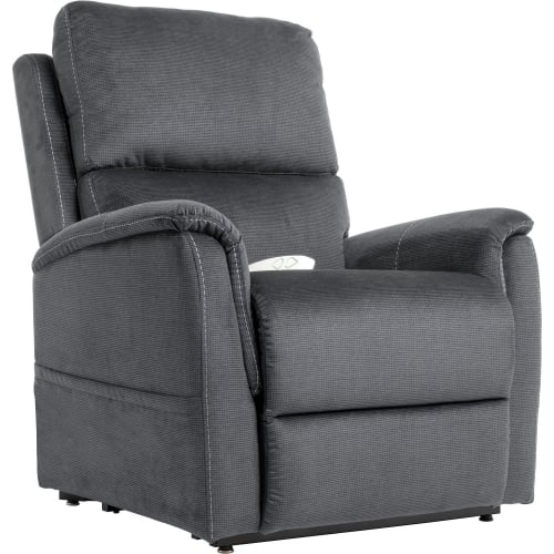 Burbank Layflat Lift Recliner in Pewter Fabric