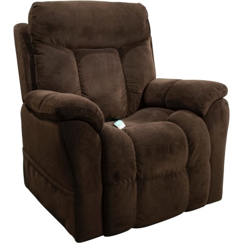 Scarlet Layflat Lift Recliner in Chocolate Brown Fabric