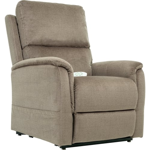 Burbank Layflat Lift Recliner in Taupe Fabric