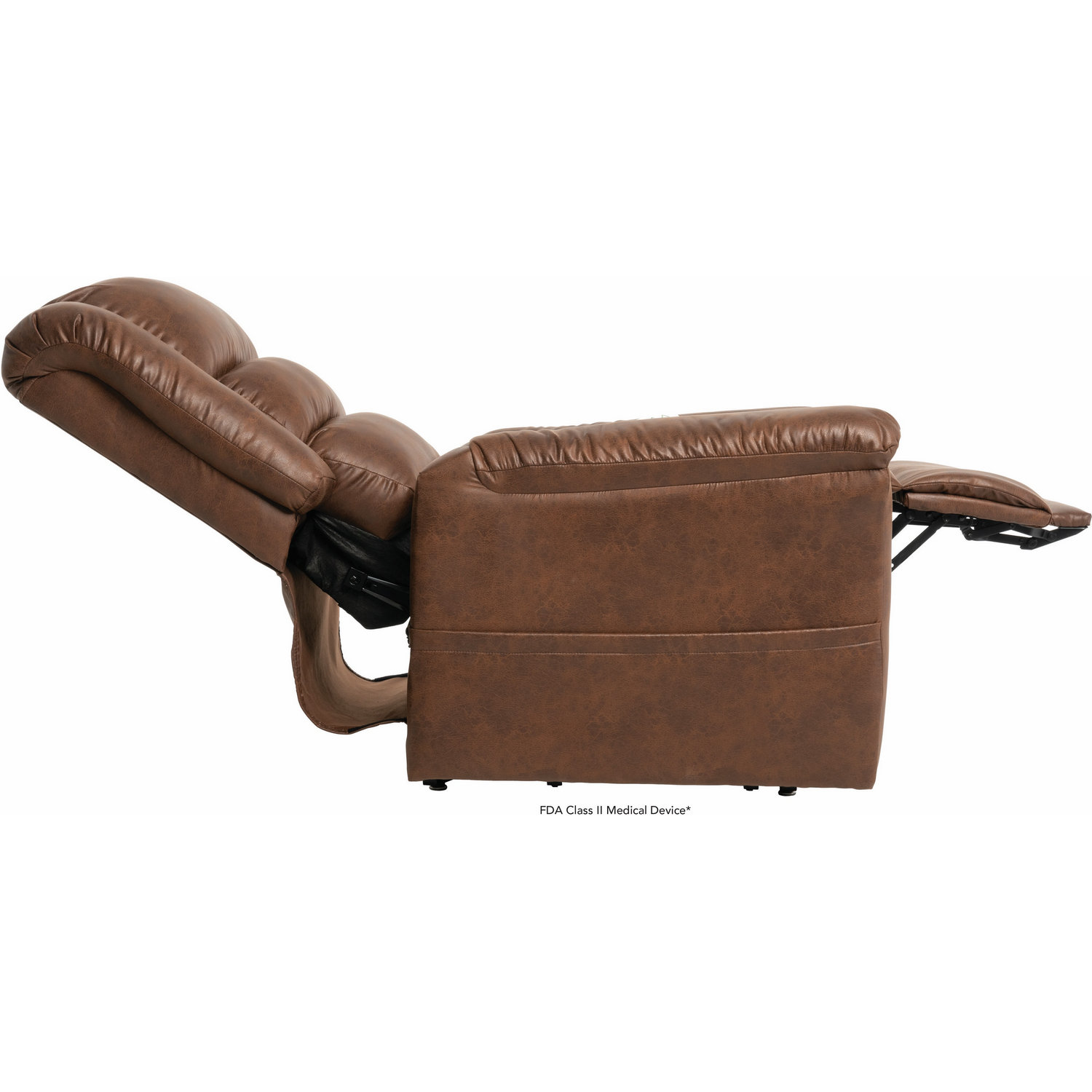 Marlins Furniture: WATFORD LIFT CHAIR W/ FOOTREST EXTENSION - COGNAC