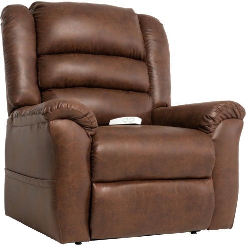 Watford Layflat Lift Recliner in Cognac Fabric