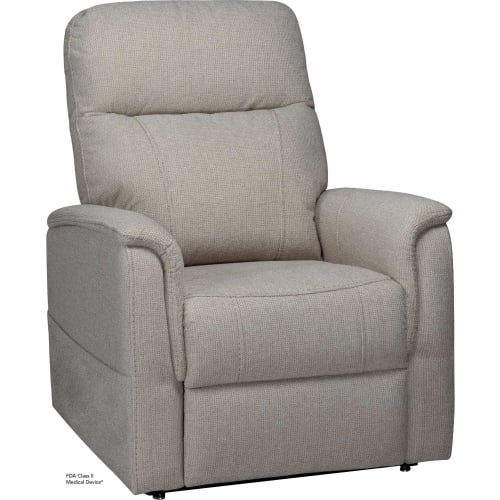 Benti Layflat Lift Recliner in Latte Brown Fabric