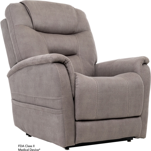 Stonewash Layflat Life Recliner in Dove Grey Fabric