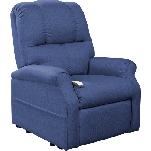 Pocono Layflat Lift Recliner in Midnight Blue Fabric