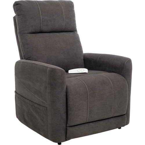 Saville Layflat Lift Recliner w/ Heat & Massage in Grey Fabric