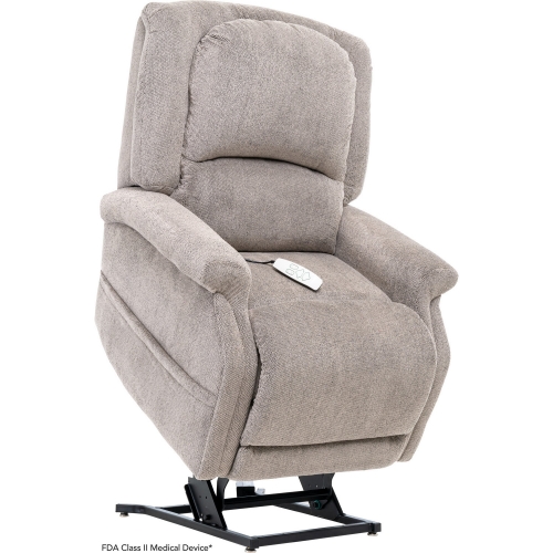 Domain Layflat Lift Recliner in Dove Grey Fabric