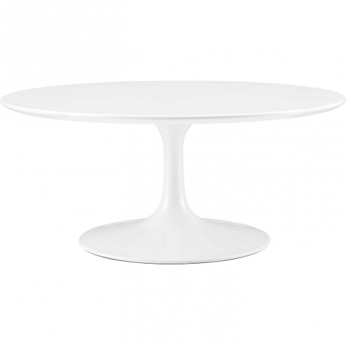 Lippa 36" Tulip Coffee Table in White