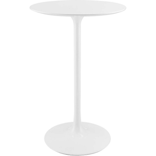 Lippa 28" Round Bar Table in White