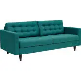 Empress Sofa in Tufted Teal Fabric