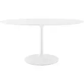 Lippa 60" Oval Dining Table in White