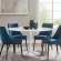 Lippa 54" Dining Table in Faux Marble & White Base