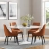 Lippa 60" Dining Table in Faux Marble & White Base