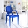 Casper Dining Armchair in Blue Polycarbonate