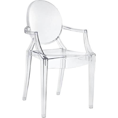 Casper Dining Armchair in Clear Polycarbonate