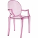 Casper Dining Armchair in Pink Polycarbonate