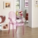 Casper Dining Armchair in Pink Polycarbonate